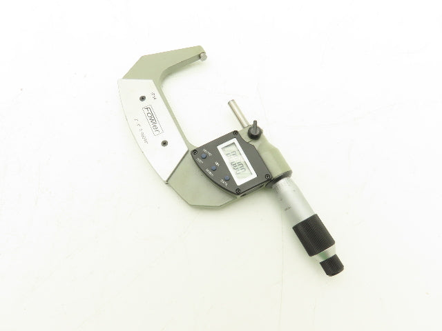 Fowler Digital Outside Micrometer 2-3" Range 50-78mm Flat Anvil SPC Data Port