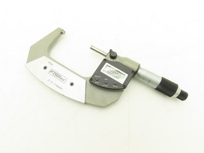 Fowler Digital Outside Micrometer 2-3" Range 50-78mm Flat Anvil SPC Data Port