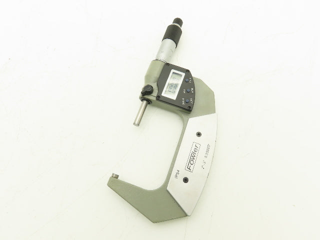 Fowler Digital Outside Micrometer 2-3" Range 50-78mm Flat Anvil SPC Data Port