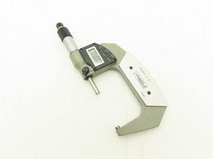 Fowler Digital Outside Micrometer 2-3" Range 50-78mm Flat Anvil SPC Data Port
