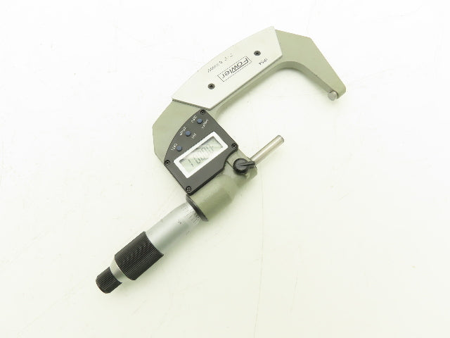 Fowler Digital Outside Micrometer 2-3" Range 50-78mm Flat Anvil SPC Data Port