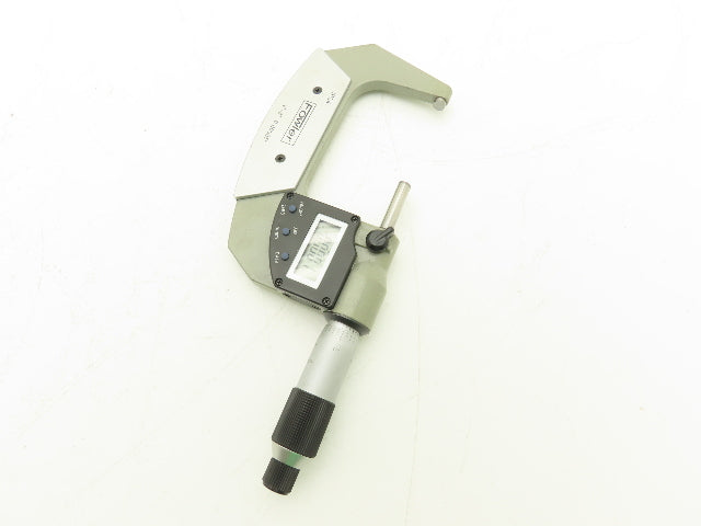 Fowler Digital Outside Micrometer 2-3" Range 50-78mm Flat Anvil SPC Data Port