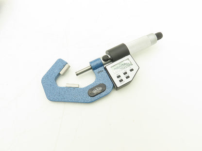 Shars 303-2434 Digital Micrometer 0.8-1.4" 60 Deg V-Anvil  -Broken Case Latch