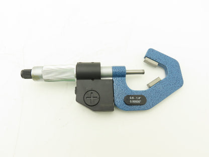 Shars 303-2434 Digital Micrometer 0.8-1.4" 60 Deg V-Anvil  -Broken Case Latch