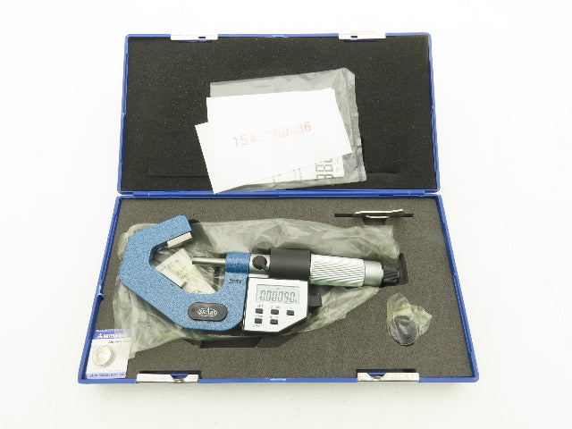 Shars 303-2434 Digital Micrometer 0.8-1.4" 60 Deg V-Anvil  -Broken Case Latch