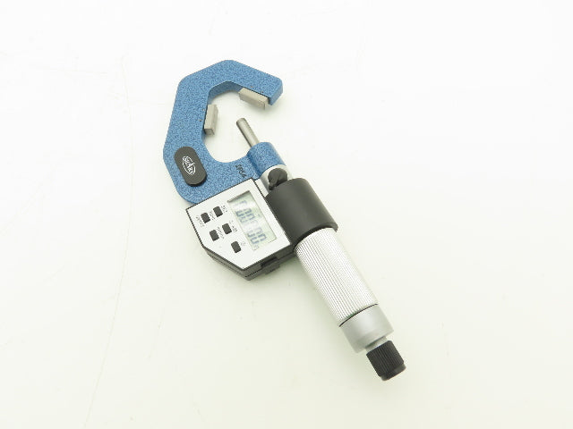 Shars 303-2434 Digital Micrometer 0.8-1.4" 60 Deg V-Anvil  -Broken Case Latch
