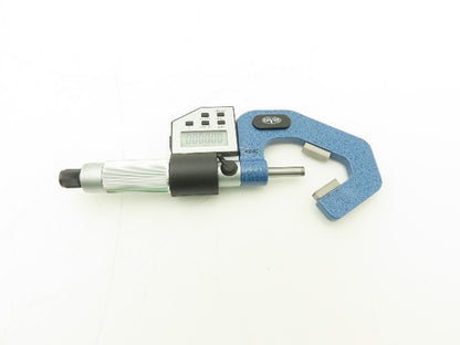 Shars 303-2434 Digital Micrometer 0.8-1.4" 60 Deg V-Anvil  -Broken Case Latch