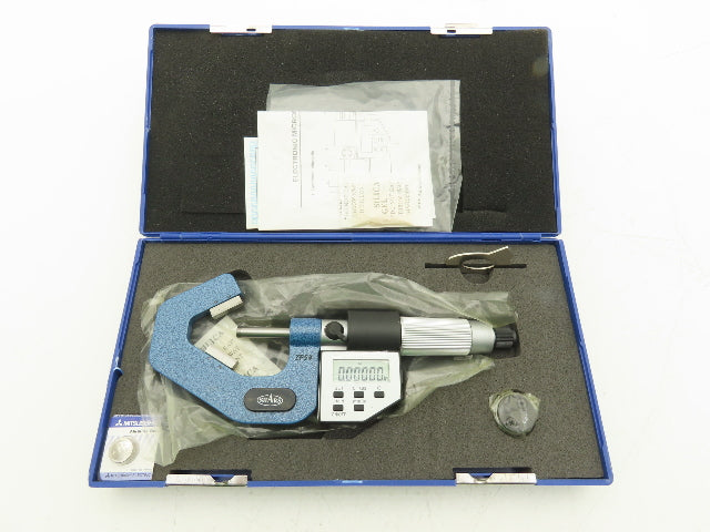 Shars 303-2434 Digital Micrometer 0.8-1.4" 60 Deg V-Anvil  -Broken Case Latch