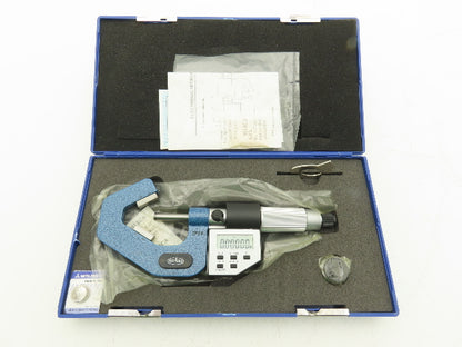 Shars 303-2434 Digital Micrometer 0.8-1.4" 60 Deg V-Anvil  -Broken Case Latch