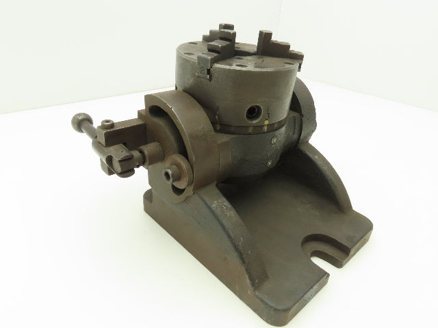 Buck Forkardt Milling 3 Jaw Lathe Chuck 4” OD 1" ID Collet Indexing Angle Plate