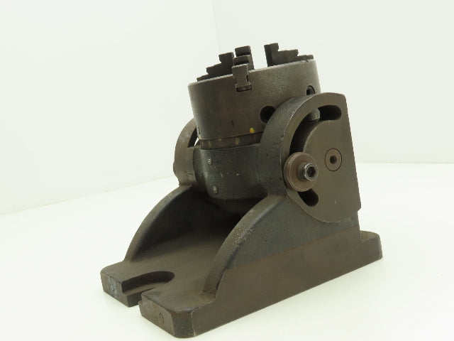 Buck Forkardt Milling 3 Jaw Lathe Chuck 4” OD 1" ID Collet Indexing Angle Plate