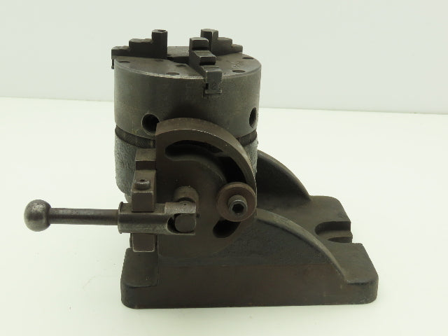 Buck Forkardt Milling 3 Jaw Lathe Chuck 4” OD 1" ID Collet Indexing Angle Plate
