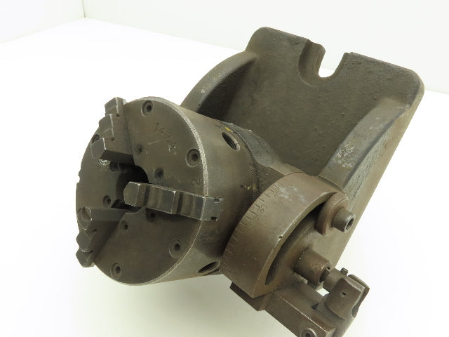 Buck Forkardt Milling 3 Jaw Lathe Chuck 4” OD 1" ID Collet Indexing Angle Plate