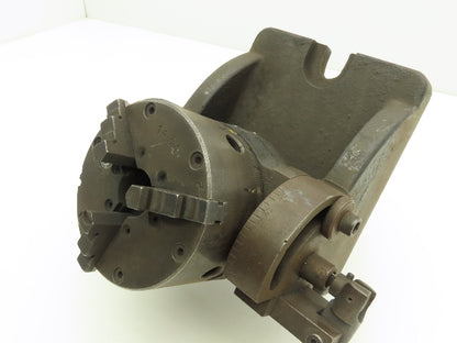 Buck Forkardt Milling 3 Jaw Lathe Chuck 4” OD 1" ID Collet Indexing Angle Plate