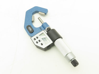 Shars 303-2434 Digital Micrometer 0.8-1.4" Range 60 Deg 3-Flute V-Anvil