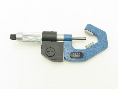 Shars 303-2434 Digital Micrometer 0.8-1.4" Range 60 Deg 3-Flute V-Anvil