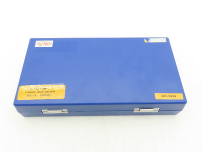 Shars 303-2434 Digital Micrometer 0.8-1.4" Range 60 Deg 3-Flute V-Anvil