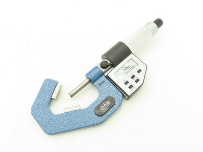 Shars 303-2434 Digital Micrometer 0.8-1.4" Range 60 Deg 3-Flute V-Anvil