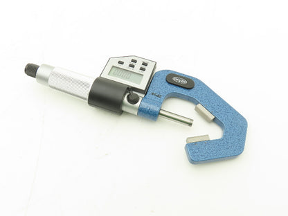 Shars 303-2434 Digital Micrometer 0.8-1.4" Range 60 Deg 3-Flute V-Anvil