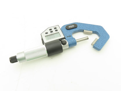 Shars 303-2434 Digital Micrometer 0.8-1.4" Range 60 Deg 3-Flute V-Anvil