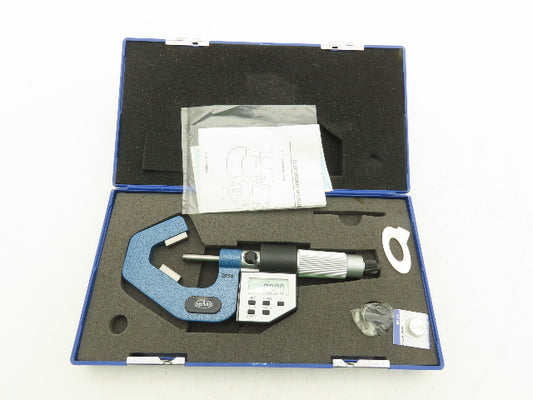 Shars 303-2434 Digital Micrometer 0.8-1.4" Range 60 Deg 3-Flute V-Anvil