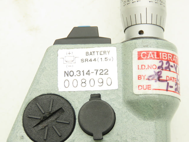 Mitutoyo 314-722 V-Anvil Digital Micrometer 0.4-1" Range w/Data Port