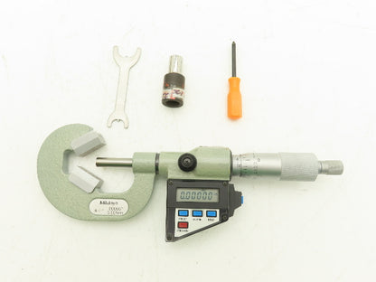 Mitutoyo 314-722 V-Anvil Digital Micrometer 0.4-1" Range w/Data Port
