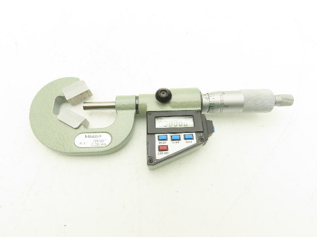 Mitutoyo 314-722 V-Anvil Digital Micrometer 0.4-1" Range w/Data Port