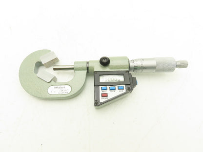 Mitutoyo 314-722 V-Anvil Digital Micrometer 0.4-1" Range w/Data Port