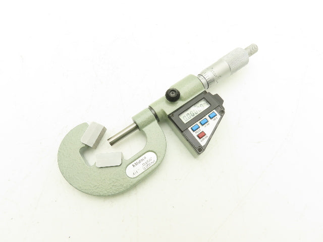 Mitutoyo 314-722 V-Anvil Digital Micrometer 0.4-1" Range w/Data Port