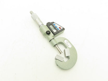 Mitutoyo 314-722 V-Anvil Digital Micrometer 0.4-1" Range w/Data Port
