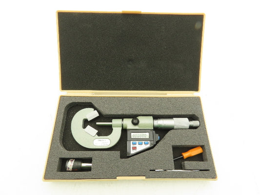Mitutoyo 314-722 V-Anvil Digital Micrometer 0.4-1" Range w/Data Port