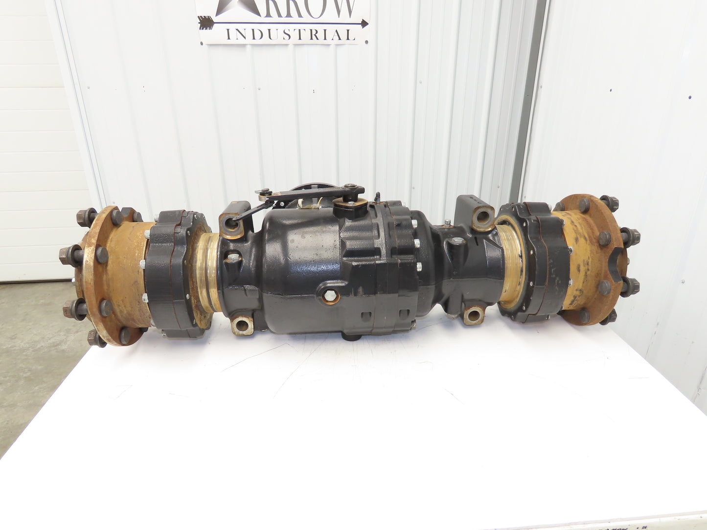 Hyster E80XN Forklift Front Dual Wheel Drive Axle Assembly 8-Lug Off E80XN