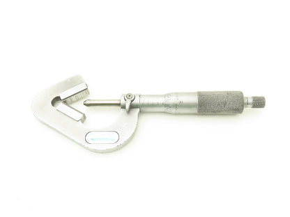 Mitutoyo 114-202 V-Anvil Micrometer 0.93"-1" Range .0001" 3-Flute Tip Spindle