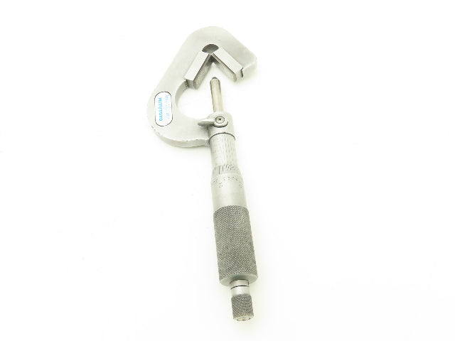 Mitutoyo 114-202 V-Anvil Micrometer 0.93"-1" Range .0001" 3-Flute Tip Spindle