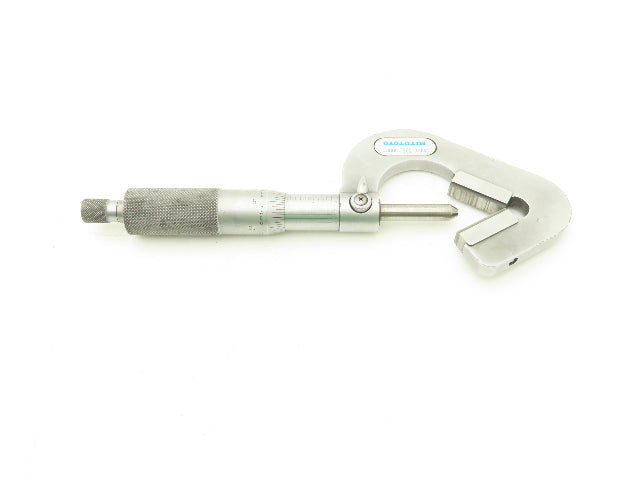 Mitutoyo 114-202 V-Anvil Micrometer 0.93"-1" Range .0001" 3-Flute Tip Spindle