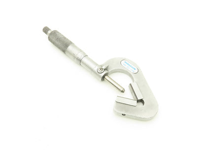 Mitutoyo 114-202 V-Anvil Micrometer 0.93"-1" Range .0001" 3-Flute Tip Spindle