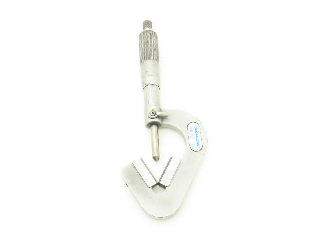 Mitutoyo 114-202 V-Anvil Micrometer 0.93"-1" Range .0001" 3-Flute Tip Spindle