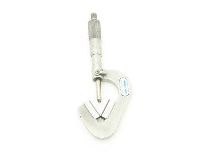 Mitutoyo 114-202 V-Anvil Micrometer 0.93"-1" Range .0001" 3-Flute Tip Spindle