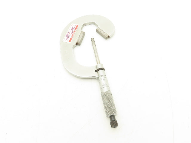 Starrett 483 V-Anvil Micrometer 1-2" Range Flat Spindle Ratchet Stop