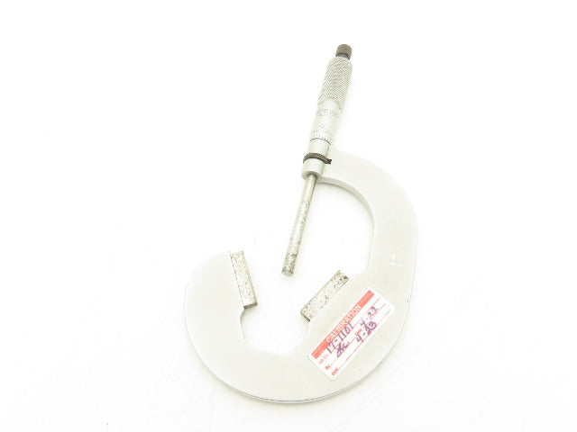 Starrett 483 V-Anvil Micrometer 1-2" Range Flat Spindle Ratchet Stop