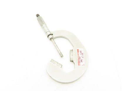 Starrett 483 V-Anvil Micrometer 1-2" Range Flat Spindle Ratchet Stop