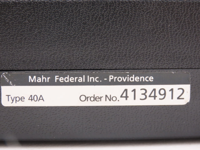 Mahr Federal 4134912 Micromar 40A Outside Micrometer 1-2" Range .0001" Ratchet