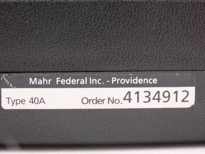 Mahr Federal 4134912 Micromar 40A Outside Micrometer 1-2" Range .0001" Ratchet