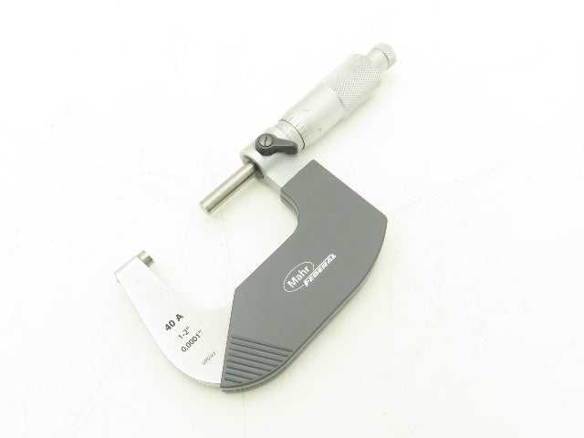 Mahr Federal 4134912 Micromar 40A Outside Micrometer 1-2" Range .0001" Ratchet