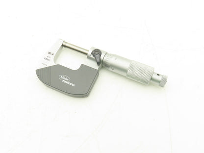 Mahr Federal 4134911 Micromar 40A Outside Micrometer 0-1" Range .0001" Ratchet