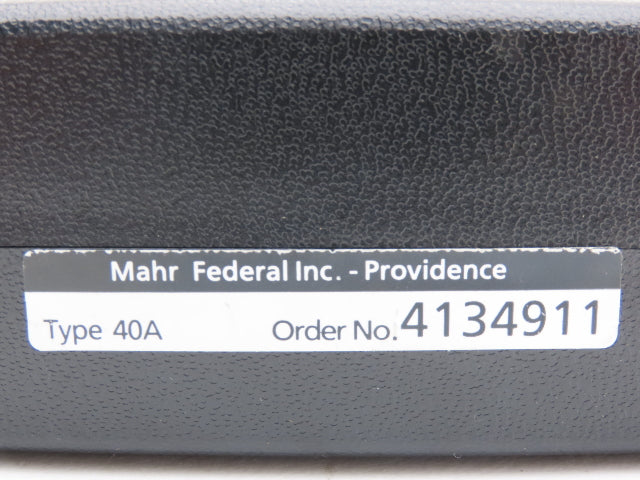 Mahr Federal 4134911 Micromar 40A Outside Micrometer 0-1" Range .0001" Ratchet