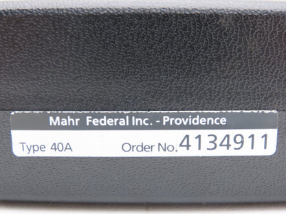 Mahr Federal 4134911 Micromar 40A Outside Micrometer 0-1" Range .0001" Ratchet