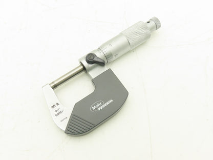 Mahr Federal 4134911 Micromar 40A Outside Micrometer 0-1" Range .0001" Ratchet