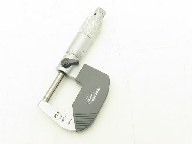 Mahr Federal 4134911 Micromar 40A Outside Micrometer 0-1" Range .0001" Ratchet